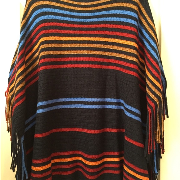 Multi-Colored Poncho - Picture 2 of 5